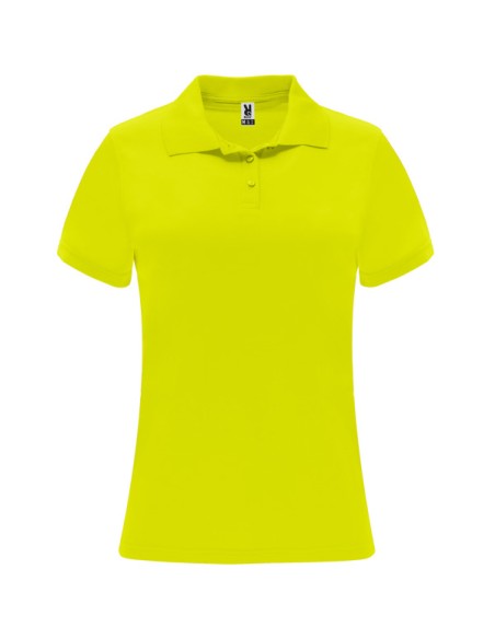 Women's fitted short-sleeved technical polo shirt - Monzha Woman Roly
