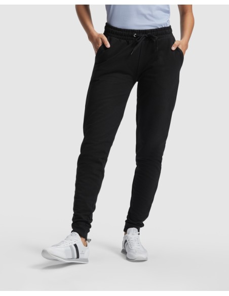 Women's long tracksuit pants with cuffs - ADELPHO WOMAN ROLY