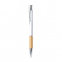 Bolígrafo aluminio y bambú - KOLKA
