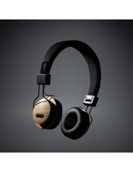 Customizable RPET and Bamboo Fabric Wireless Earphone - TANGO
