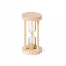 Reloj arena de cirstal y madera 3 minutos - TRINKET