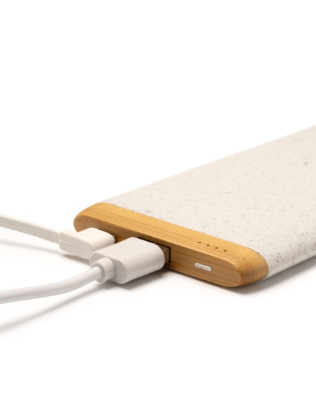 Bateria Externa de 5000 mAh con fibra de trigo y Bambú - KASIM
