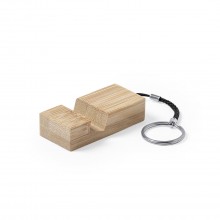 Llavero soporte móbil de madera económico
