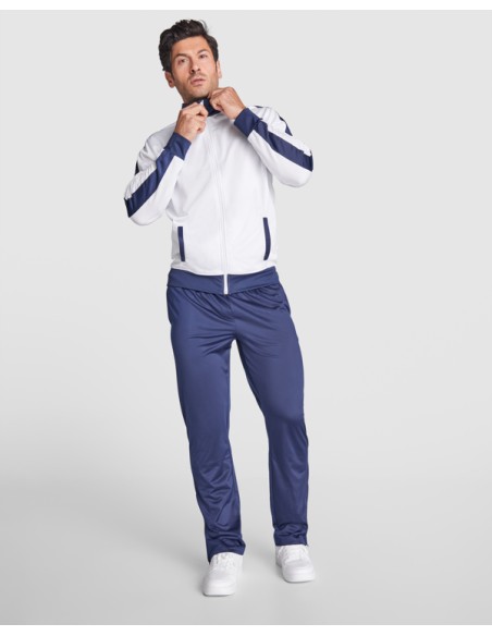 Two-tone sports tracksuit with customizable velvet interior - Adults and children - Esparta Roly