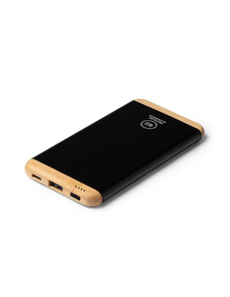 Bateria Externa de 5.000 mAh de Aluminio y Bambú - GULER