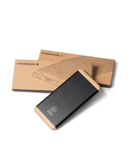 Batterie externe 5 000 mAh en aluminium et bambou – GULER