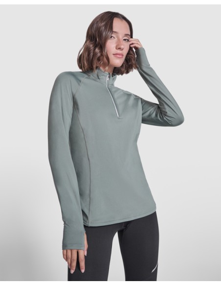 Sudadera técnica entallada de manga larga y poliéster reciclado - MUJER - ESTAMBUL WOMAN ROLY