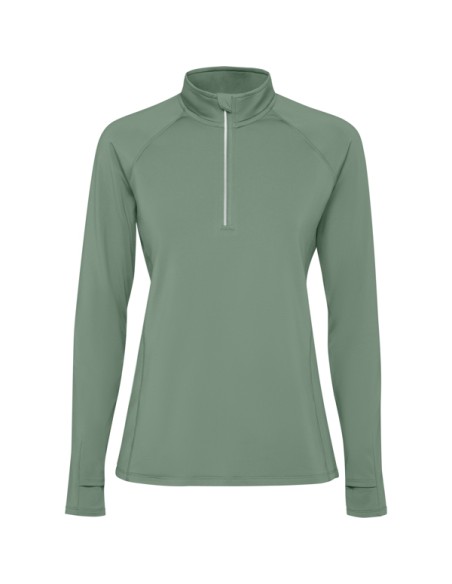 Fitted long-sleeved technical sweatshirt made from recycled polyester - WOMEN - ISTANBUL WOMAN ROLY