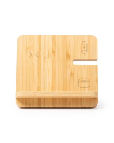 Soporte Cargador 3 en 1 de Bambú... Soporte Cargador 3 en 1 de Bambú...