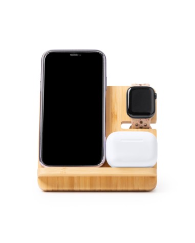Suport Carregador 3 en 1 de Bambú... Suport Carregador 3 en 1 de Bambú...