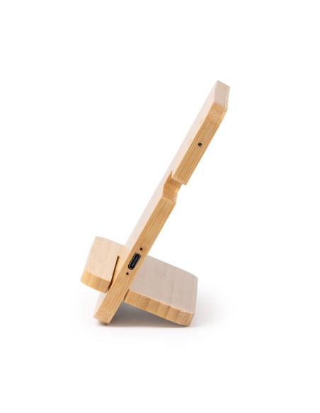 KROSY Customizable 3-in-1 Bamboo Charger Stand