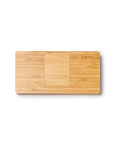 Bamboo Organizer with 10W Wireless... Bamboo Organizer with 10W Wireless...