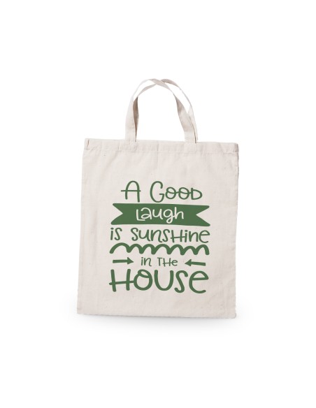 105g/m2 cotton fabric bag with short handles (37x41cm) - DAYTONA