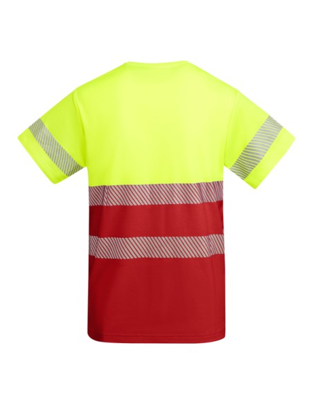 Camiseta técnica alta visibilidad de manga corta 55% algodón y 45% poliéste - TAURI ROLY