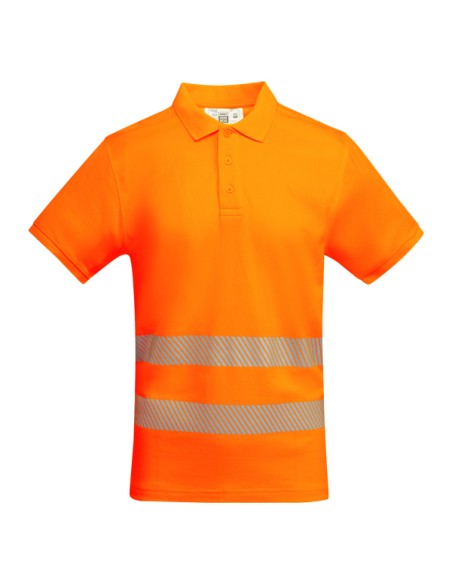 Polo technique haute visibilité à manches courtes en 55% coton et 45% polyester - ATRIO ROLY