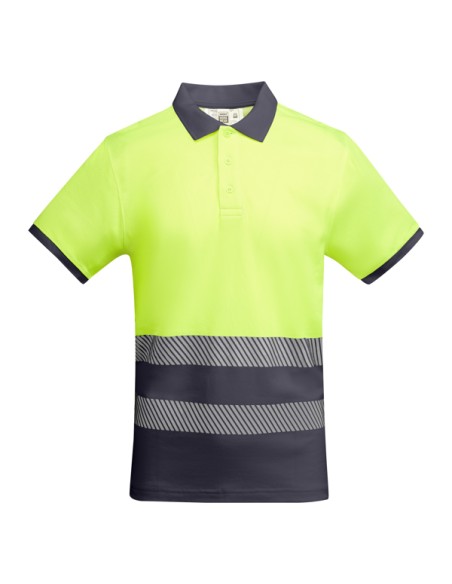 Polo technique haute visibilité à manches courtes en 55% coton et 45% polyester - ATRIO ROLY