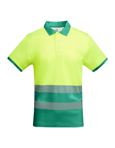 Polo technique haute visibilité à manches courtes en 55% coton et 45% polyester - ATRIO ROLY