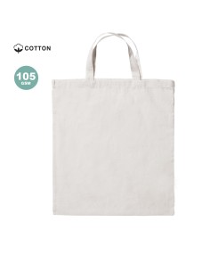 Bolsa tela de algodón 105g/m2 asas corta (37x41cm) - DAYTONA