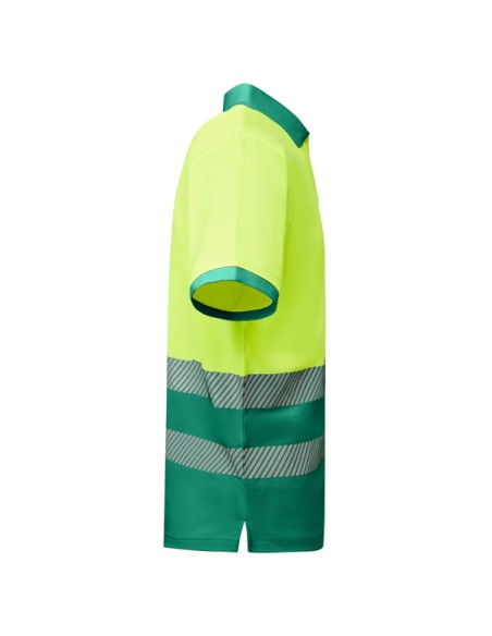 Polo technique haute visibilité à manches courtes en 55% coton et 45% polyester - ATRIO ROLY