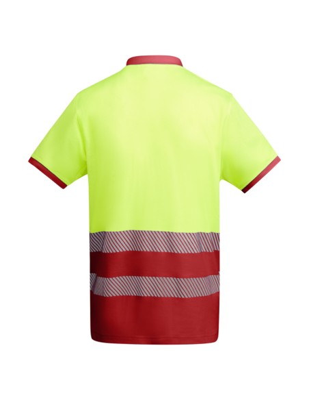 Polo technique haute visibilité à manches courtes en 55% coton et 45% polyester - ATRIO ROLY