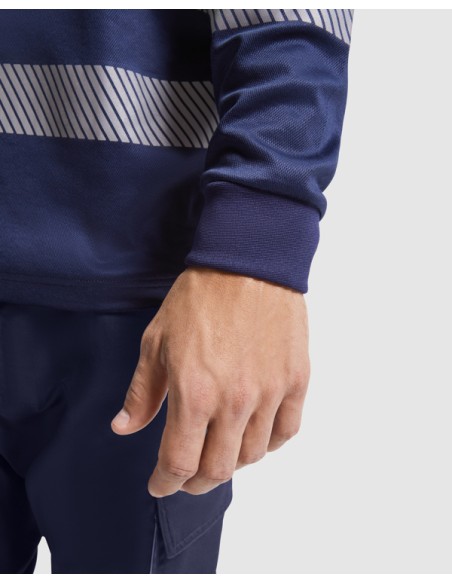 High visibility long sleeve technical polo shirt170g/m² ADULT - ATRIO L/S ROLY