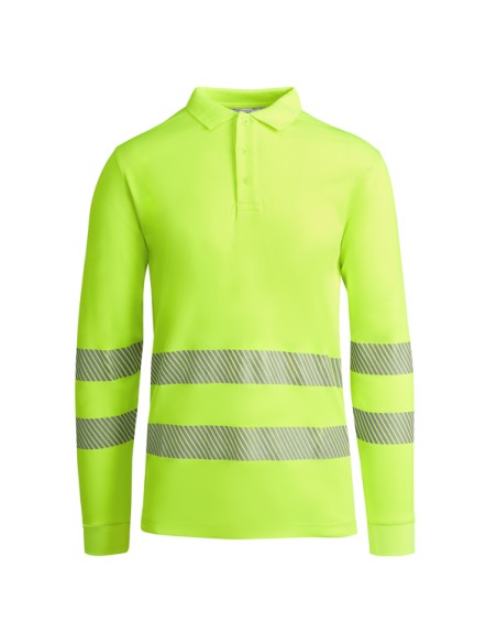 Polo tècnic alta visibilitat de màniga llarga170g/m² ADULT - ATRIO L/S ROLY
