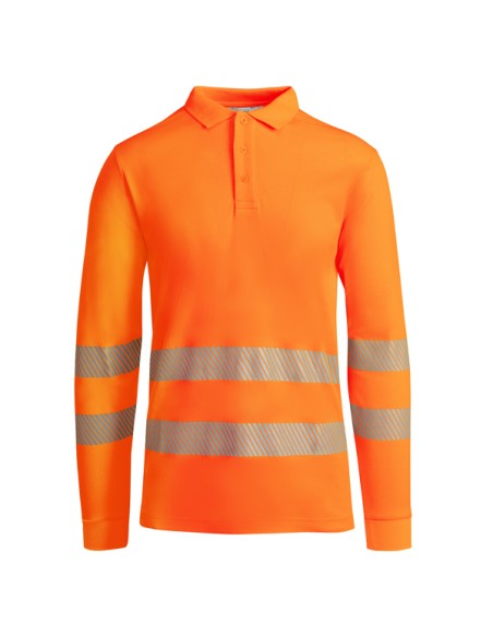 Polo técnico alta visibilidad de manga larga170g/m²  ADULTO  - ATRIO L/S ROLY