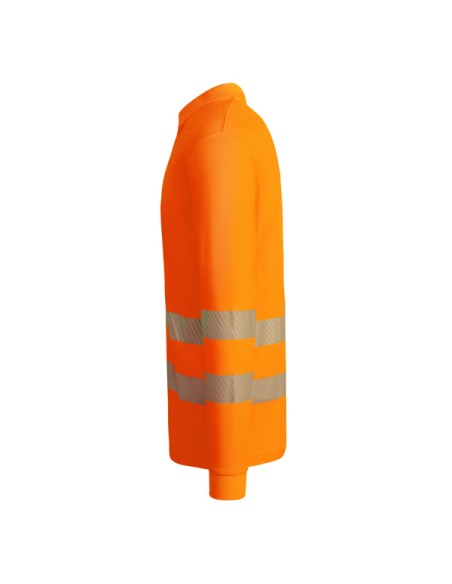 Polo technique haute visibilité à manches longues 170 g/m² ADULTE - ATRIO L/S ROLY