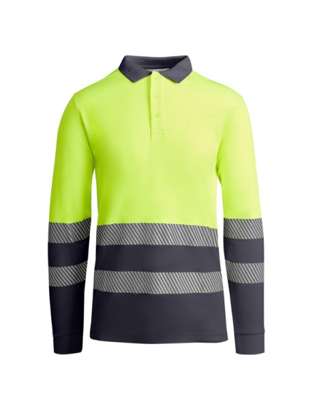 Polo technique haute visibilité à manches longues 170 g/m² ADULTE - ATRIO L/S ROLY
