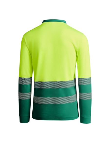 Polo tècnic alta visibilitat de màniga llarga170g/m² ADULT - ATRIO L/S ROLY