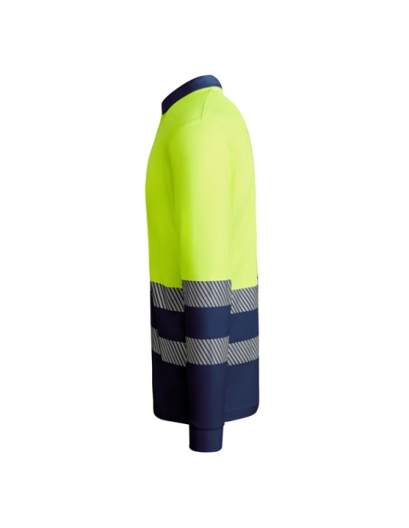 Polo técnico alta visibilidad de manga larga170g/m²  ADULTO  - ATRIO L/S ROLY