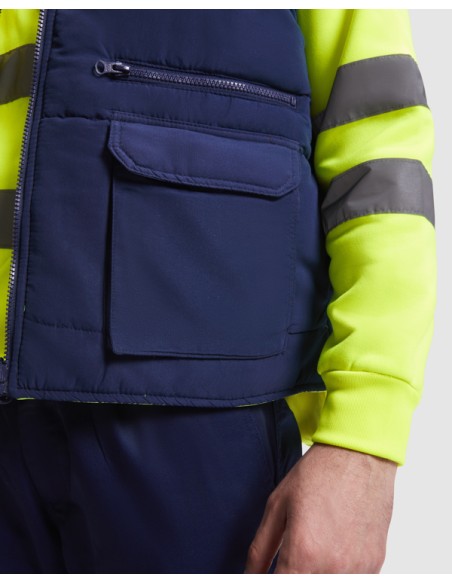 Gilet haute visibilité réversible multi-poches Persei Roly