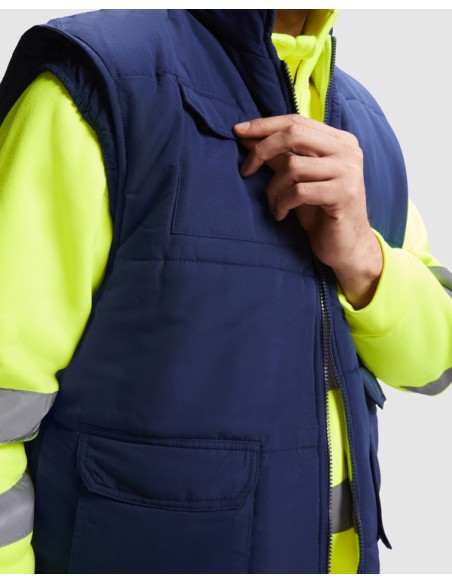 Gilet haute visibilité réversible multi-poches Persei Roly