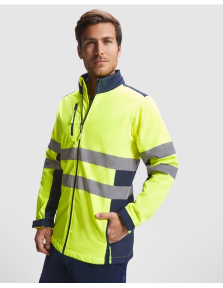 Softshell bicolor d'alta visibilitat resistent a l'aigua - ANTARES ROLY