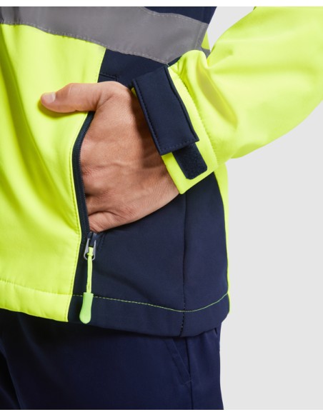 Softshell bicolor de alta visibilidad resistente al agua - ANTARES ROLY