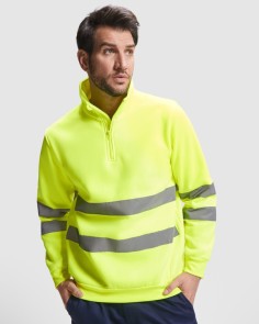 High-visibility half-zip...