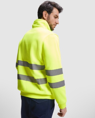 High-visibility half-zip polyester... High-visibility half-zip polyester...