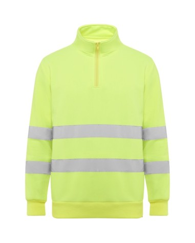 Sweat-shirt demi-zip haute visibilité... Sweat-shirt demi-zip haute visibilité...
