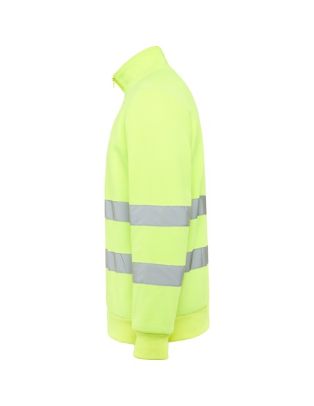Sweat-shirt demi-zip haute visibilité en polyester - SPICA ROLY