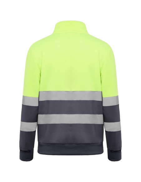 Sudadera de alta visibilidad con media cremallera poliéster - SPICA ROLY