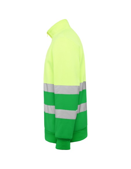 High-visibility half-zip polyester sweatshirt - SPICA ROLY