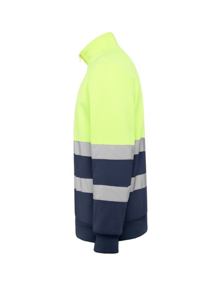High-visibility half-zip polyester sweatshirt - SPICA ROLY
