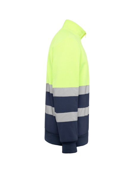 High-visibility half-zip polyester sweatshirt - SPICA ROLY