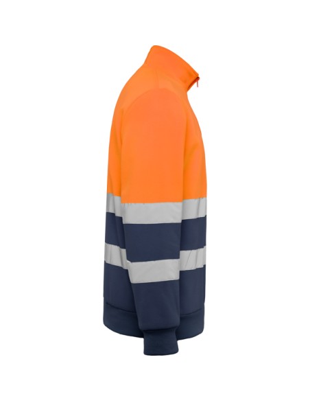 High-visibility half-zip polyester sweatshirt - SPICA ROLY