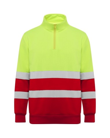 High-visibility half-zip polyester... High-visibility half-zip polyester...