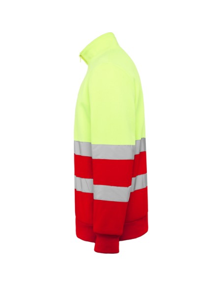 High-visibility half-zip polyester sweatshirt - SPICA ROLY