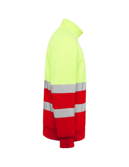 High-visibility half-zip polyester sweatshirt - SPICA ROLY