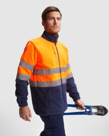 High-visibility full-zip fleece... High-visibility full-zip fleece...