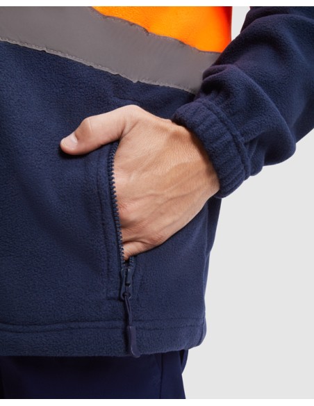 High-visibility full-zip fleece jacket - ALTAIR ROLY