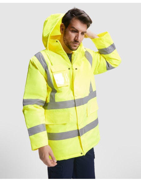 Parka acolchada de alta visibilidad combinada, tejido impermeable - MERAK ROLY